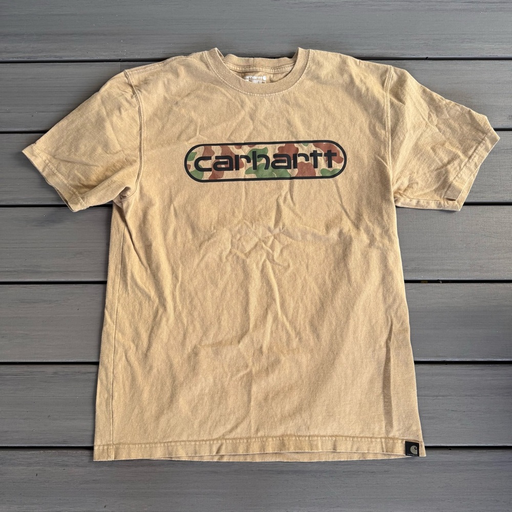 Carhartt Men's Graphic Camo Short Sleeve 100% Cotton T-Shirt‎ Size Medium